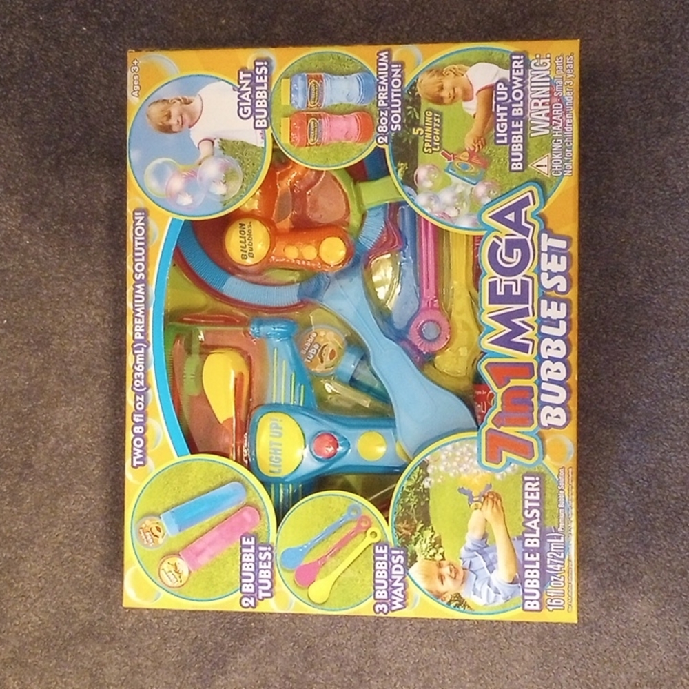 7 in 1 MEGA BUBBLE SET BLUE